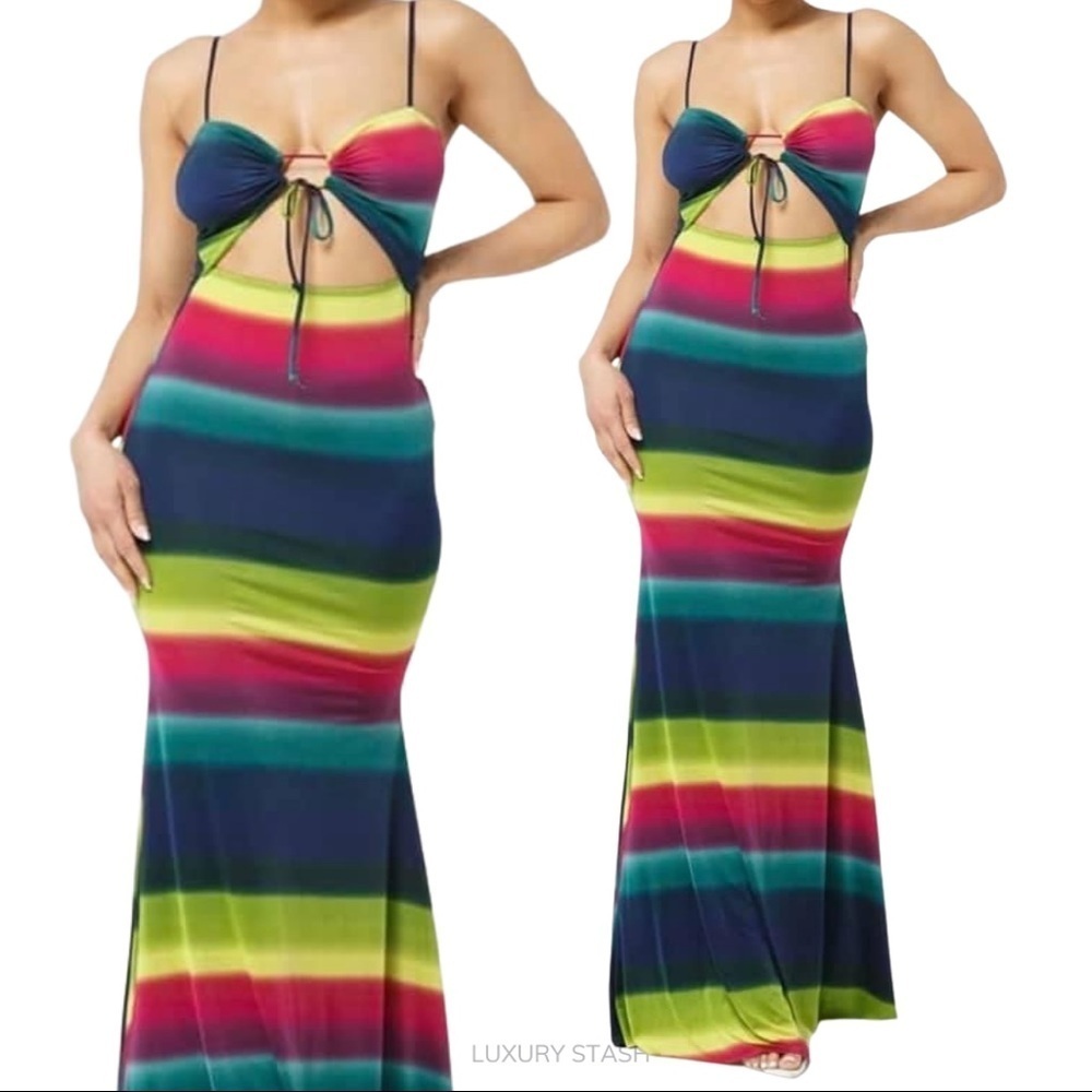 ⚫️ Tie dye cut out dress new​​